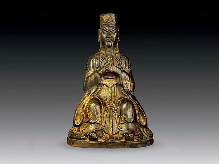 The Mud Gold Buddha Statue of Emperor Wenchang