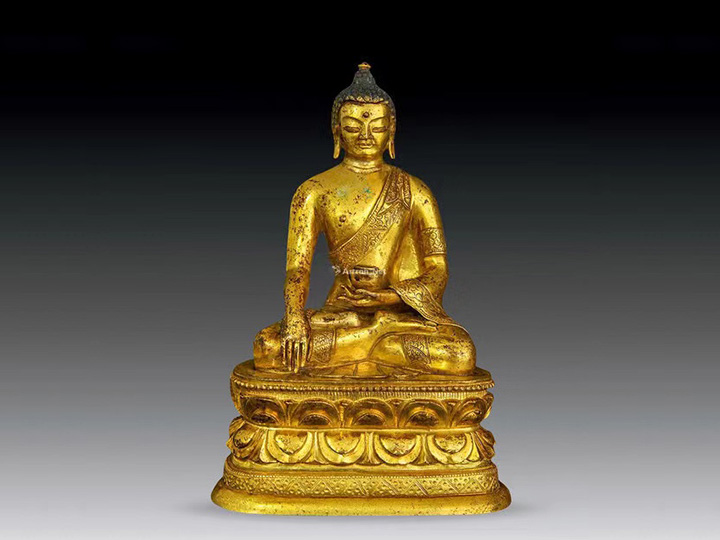 Gilded Medicine Master Buddha