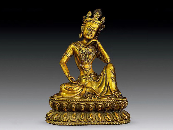 Gilded Mother Buddha Statue